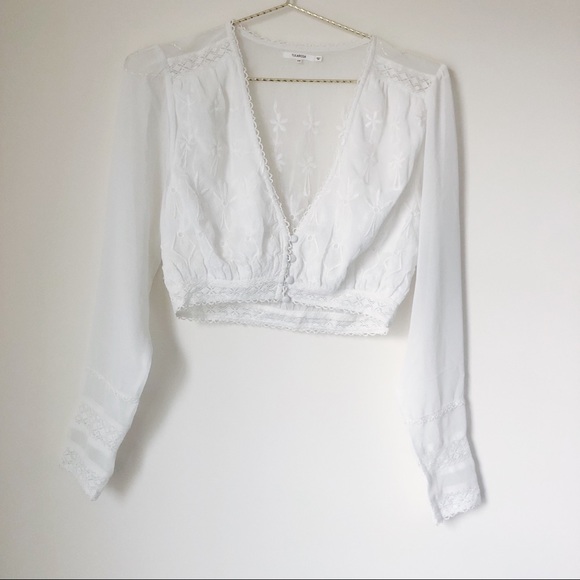 Tularosa Barbara Crop in Ivory - Picture 4 of 8